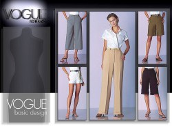 2532 VOGUE MINI- MAXI SHORTS Lengths , PANTS PATTERN 6-10,12-16,18-22 choice new